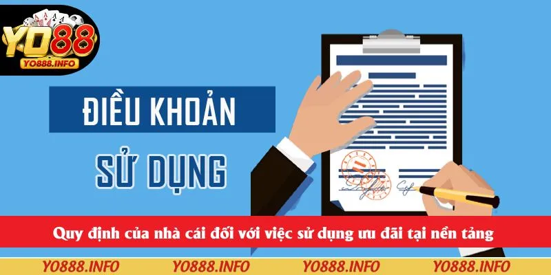 Quy định của nhà cái đối với việc sử dụng ưu đãi tại nền tảng